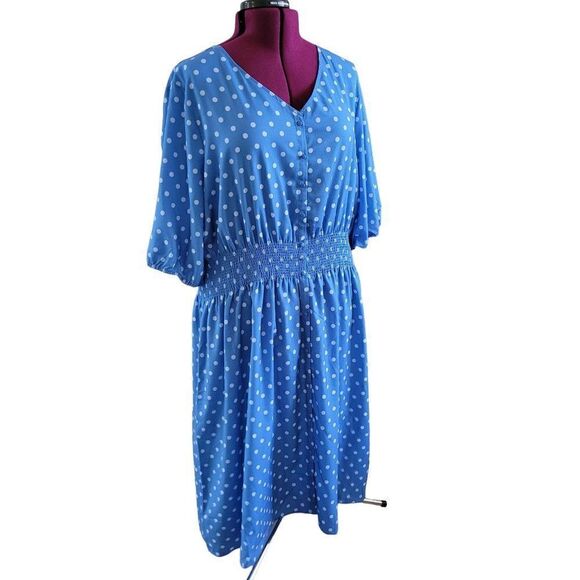 Style List by Micaela Polka-Dot Dress (Size 2X) - Picture 8 of 8